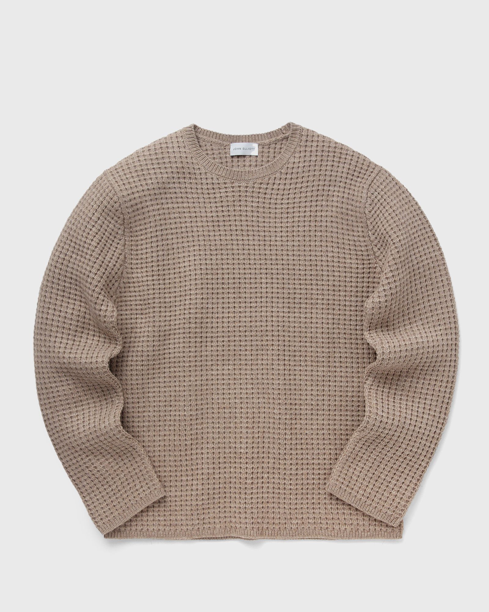 WOOL WAFFLE KNIT CREW