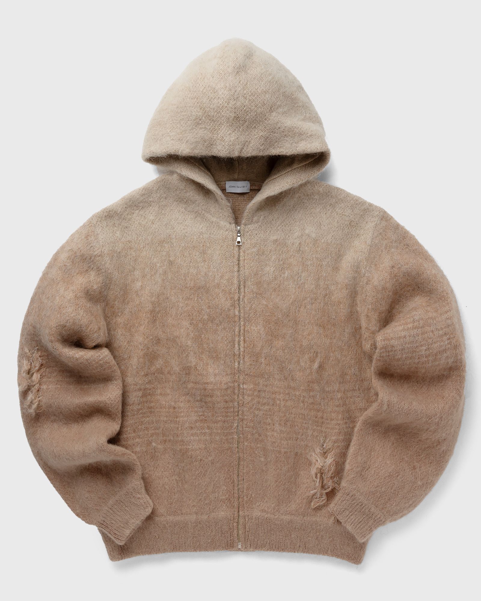 John Elliott - gradient mohair full-zip men hoodies|zippers brown in größe:m