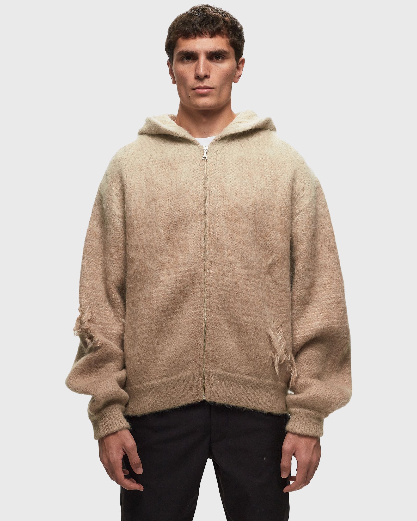 Gradient Mohair Full-Zip