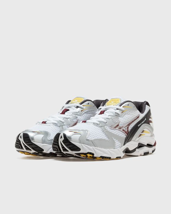 MIZUNO Wave Rider 10(U) White - WHITE/CABERNET/SILVER