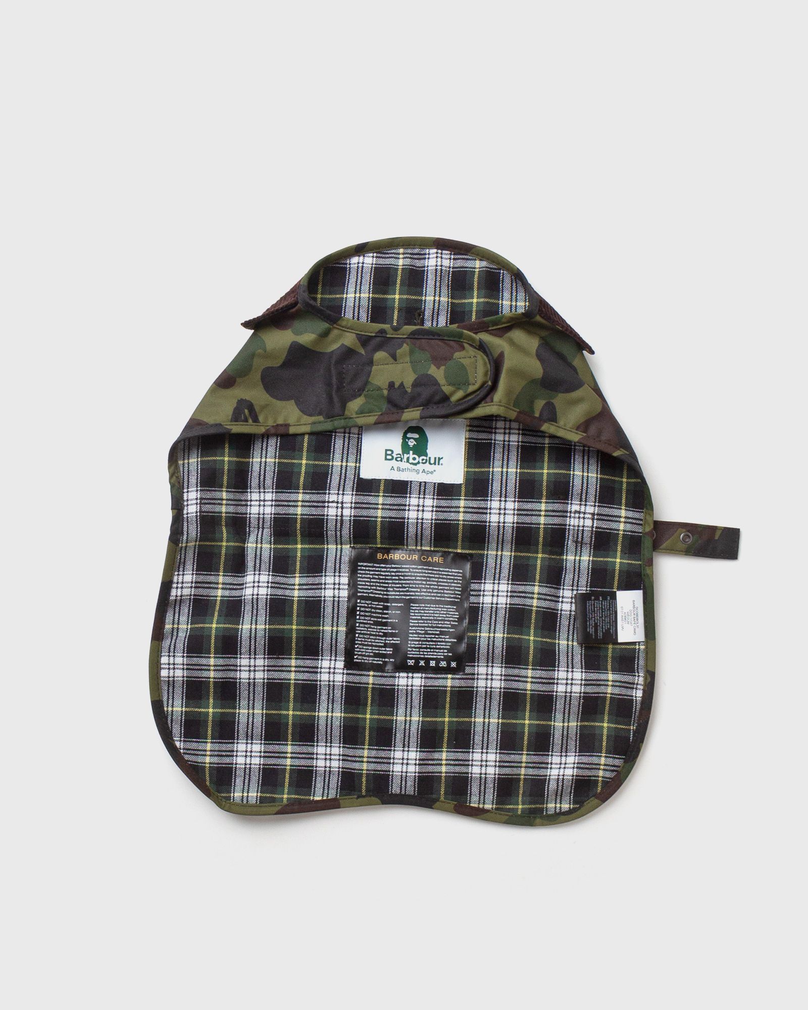 Barbour x Bape Camo Dog Coat