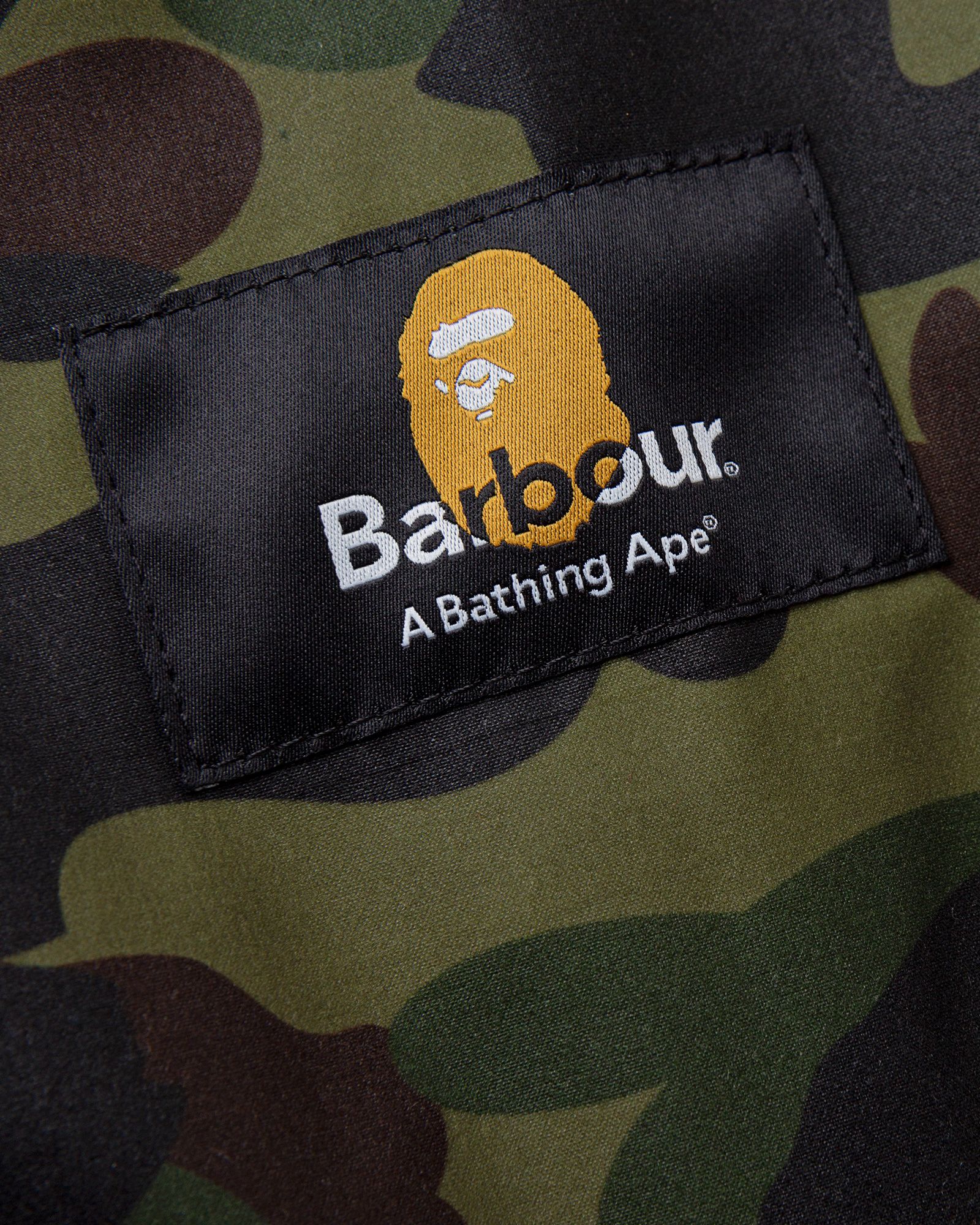 Barbour x Bape Camo Dog Coat