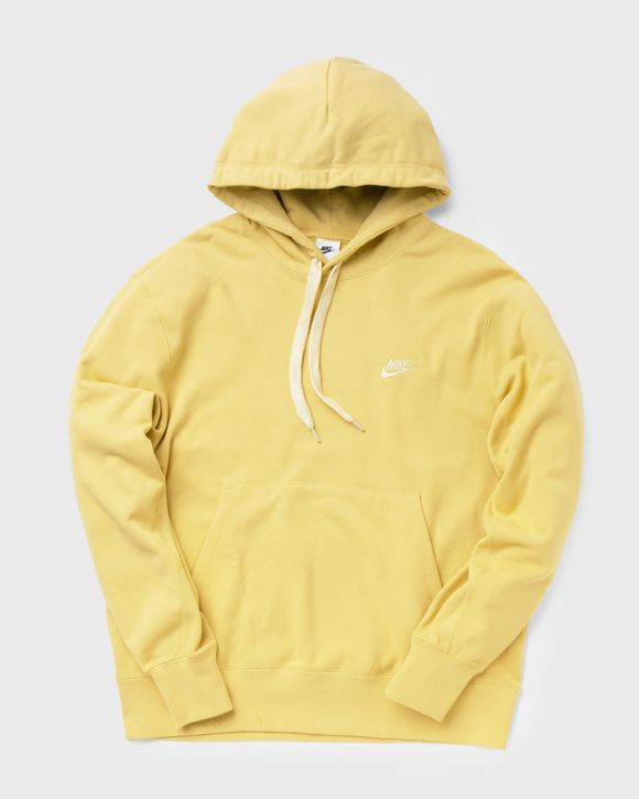 Nike Classic Fleece Pullover Hoodie Yellow SATURN GOLD LEMON DROP