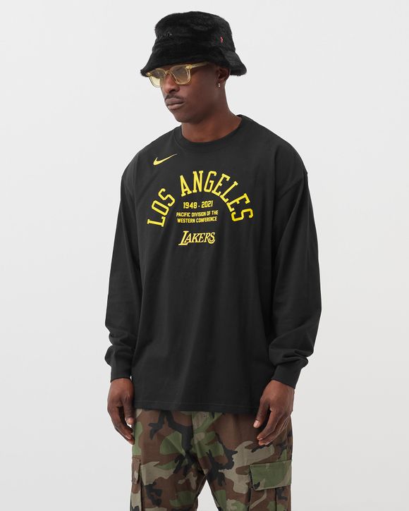 Los Angeles Lakers Courtside Max90 Men's Nike NBA Long-Sleeve T-Shirt.