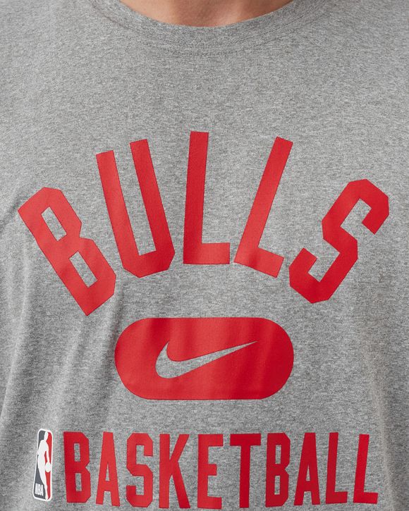 Nike Men's Chicago Bulls Grey Dri-Fit Practice T-Shirt