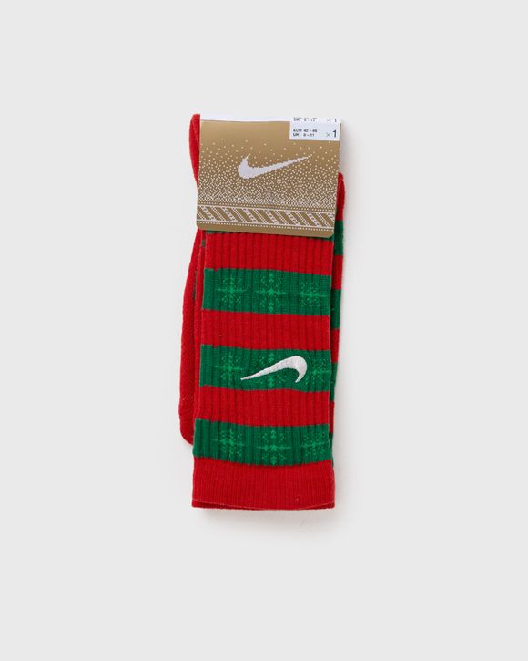 Nike Elite Xmas Basketball Crew Socks Red BSTN Store