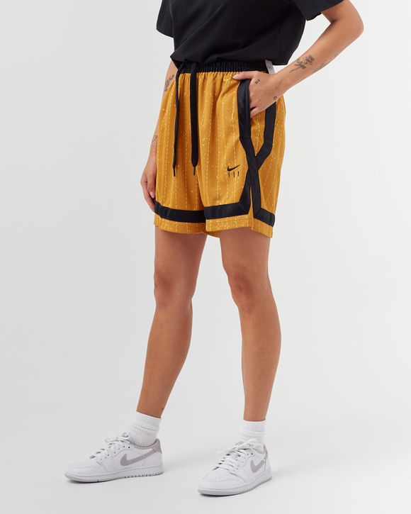 Nike WMNS Dri-FIT Swoosh Fly CROSSOVER Basketball Shorts Yellow