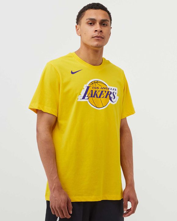 Nike / Women's Los Angeles Lakers Yellow Dri-Fit V-Neck T-Shirt