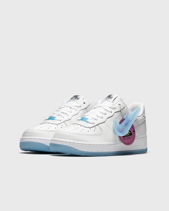 Nike WMNS Air Force 1 '07 LX 'UV Reactive Multi' White - WHITE/UNIVERSITY  BLUE-BLACK-WHITE