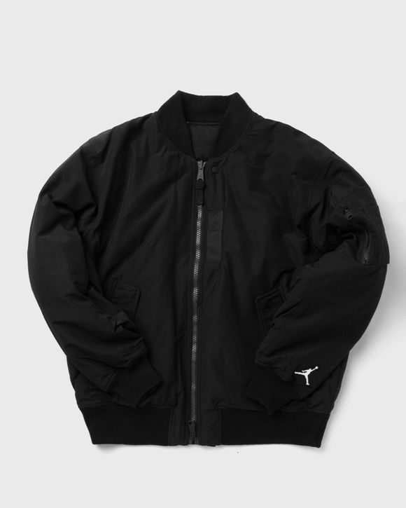 Jordan Essentials Statement MA-1 Jacket Black - BLACK/GYM RED