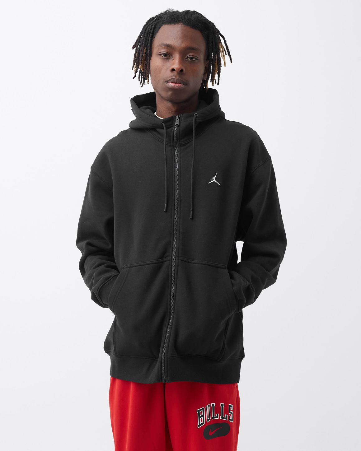 【NIKE】 Jordan Essentials ★ Hoodies ★ Black Black Jordan Essential Fleece Hoodie - JD Sports Global