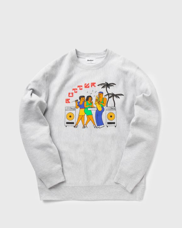 Butter Goods DANCE HALL CREWNECK SWEATSHIRT Grey BSTN Store