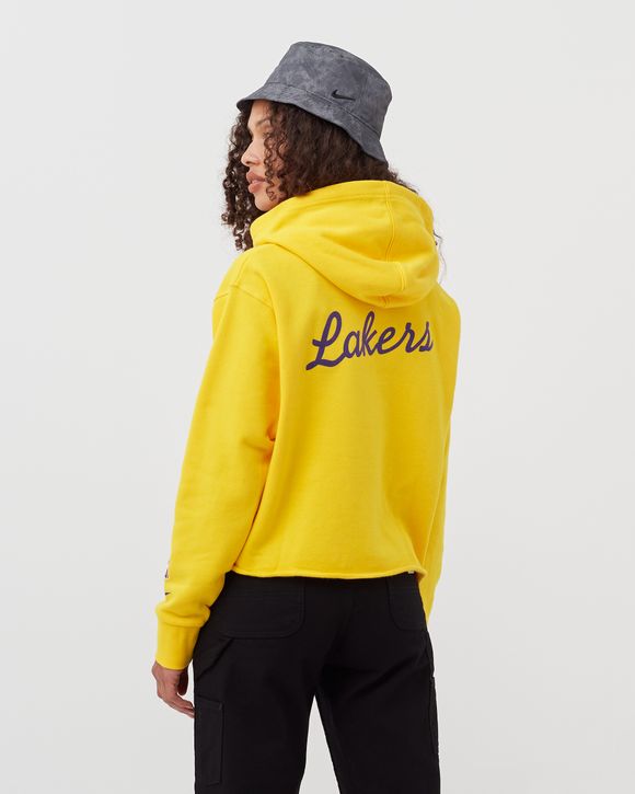 Nike WMNS Los Angeles Lakers Hoodie Yellow AMARILLO