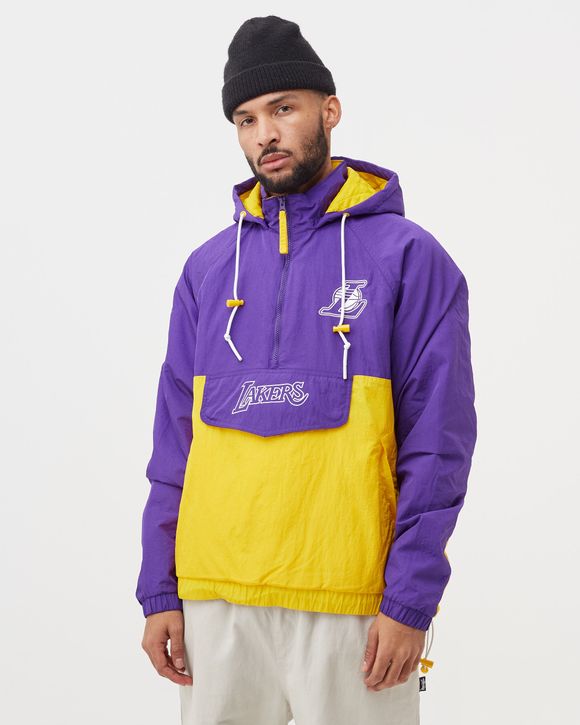 Nike Men's Los Angeles Lakers Yellow Courtside Lightweight Jacket