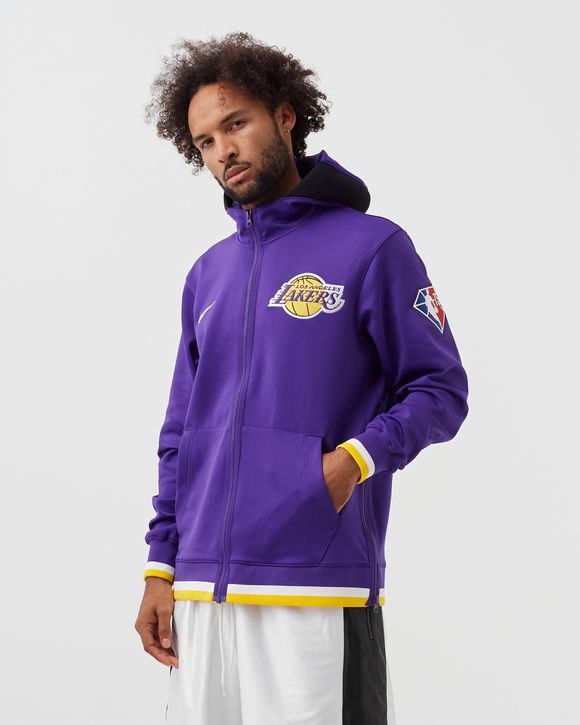 Los Angeles Lakers Standard Issue Men's Nike Dri-FIT NBA Hoodie. Nike LU