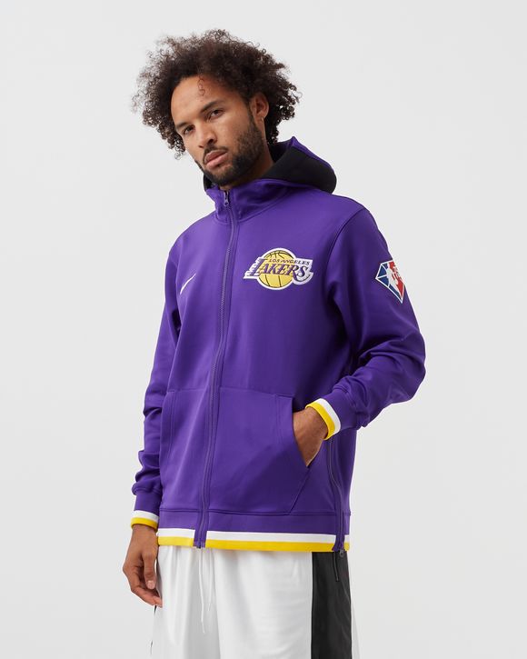 Los Angeles Lakers NBA Adidas Pullover Hoodie Purple Men's Large