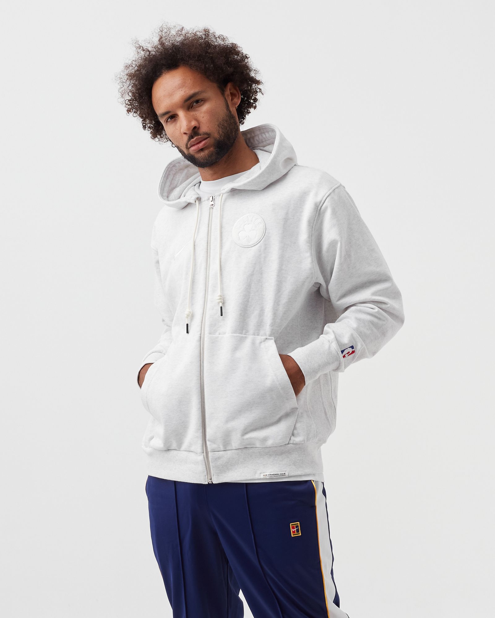 Boston Celtics Standard Issue Dri-Fit NBA Zip Hoodie