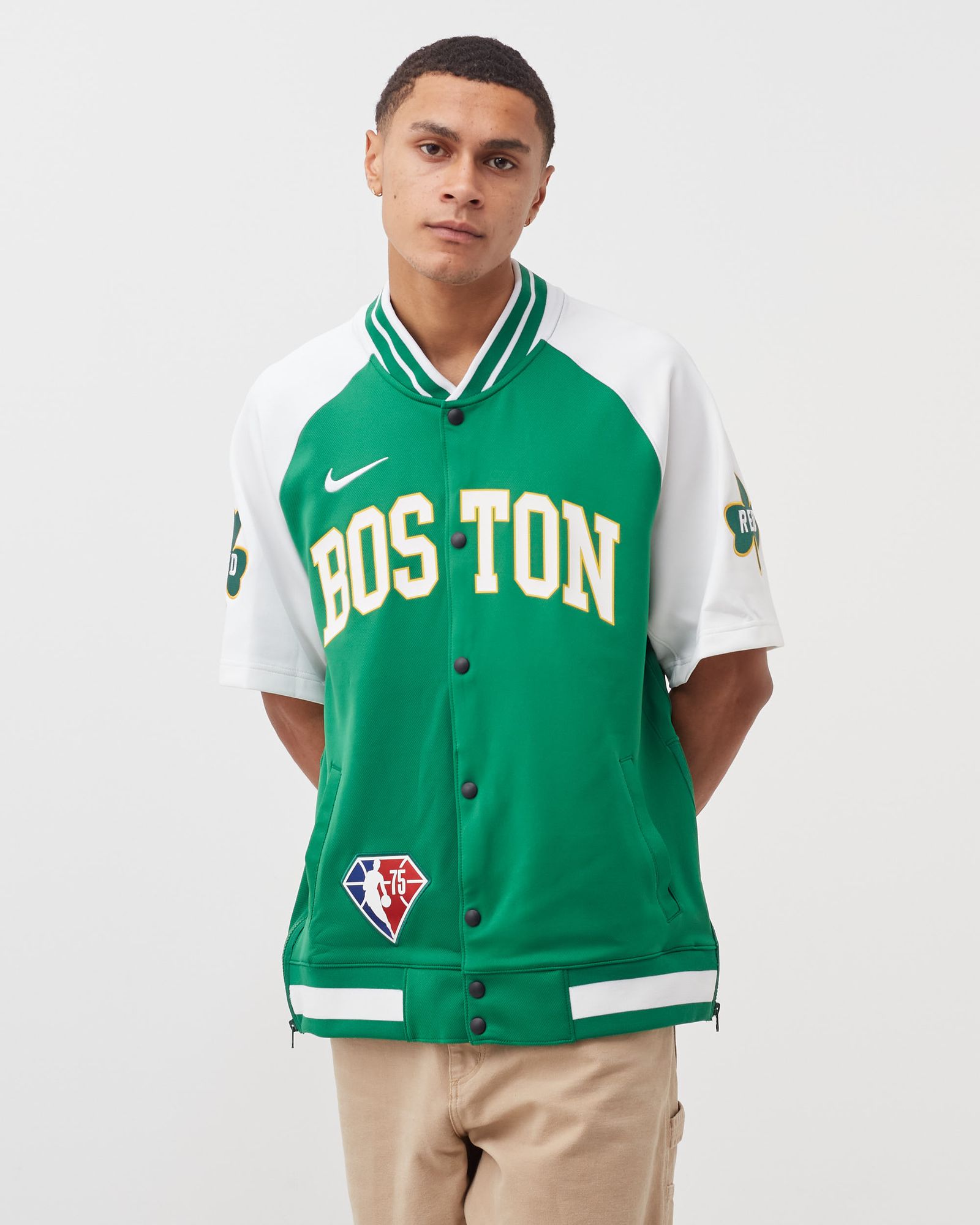 Boston Celtics Showtime Mixtape Edition NBA Short-Sleeve Jacket