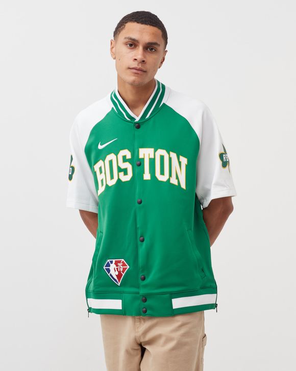 Nike Boston Celtics Showtime Mixtape Edition NBA Short-Sleeve Jacket White  - CLOVER/WHITE