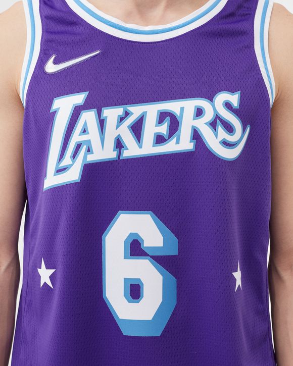 Nike Men's LeBron James Los Angeles Lakers 2022 City Edition Swingman Jersey, White, Size: XS, Polyester