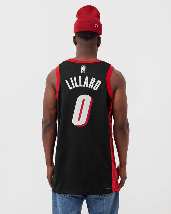 Nike Youth Portland Trail Blazers Damian Lillard #0 Red Dri-Fit Swingman Jersey, Boys', Medium