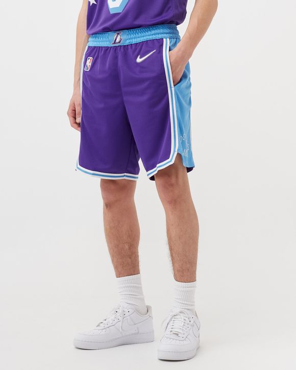 Men's Nike Purple/Blue Los Angeles Lakers 2021/22 City Edition Swingman Shorts Size: Large