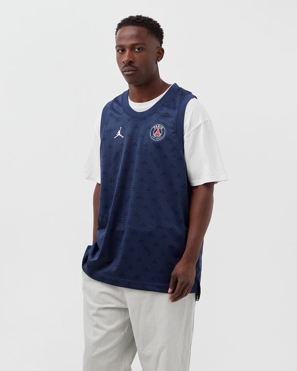 Jordan Paris Saint-Germain Mesh Jersey Blue - MIDNIGHT NAVY/WHITE