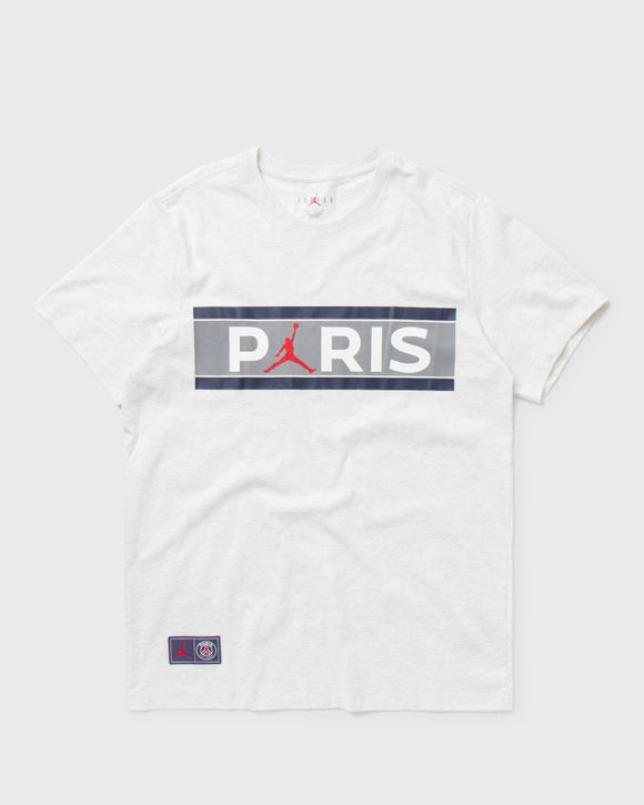 Jordan Paris Saint-Germain Wordmark Tee Grey | BSTN Store