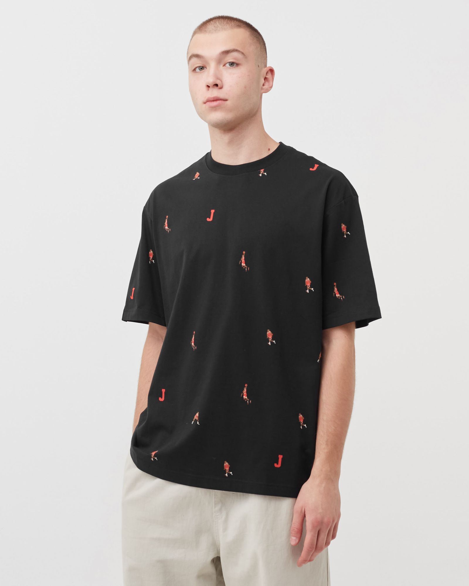 Brand Holiday Allover Print Tee
