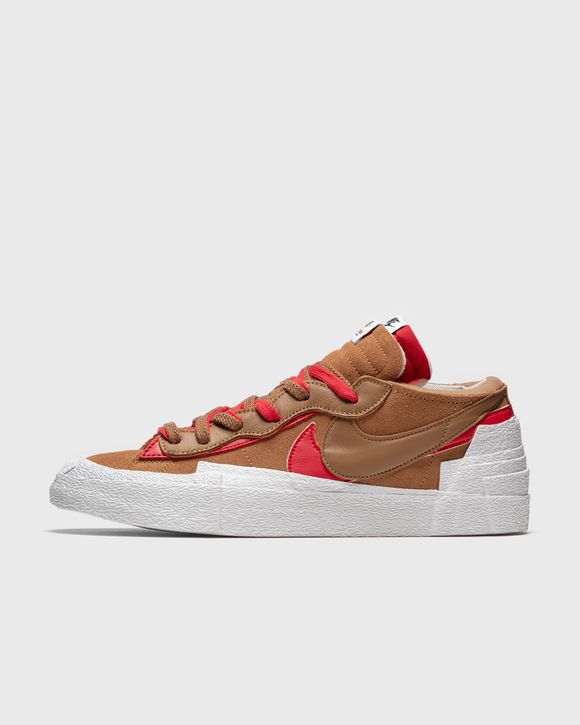 Nike NIKE X SACAI BLAZER LOW Brown - Lt british tan/university red-white