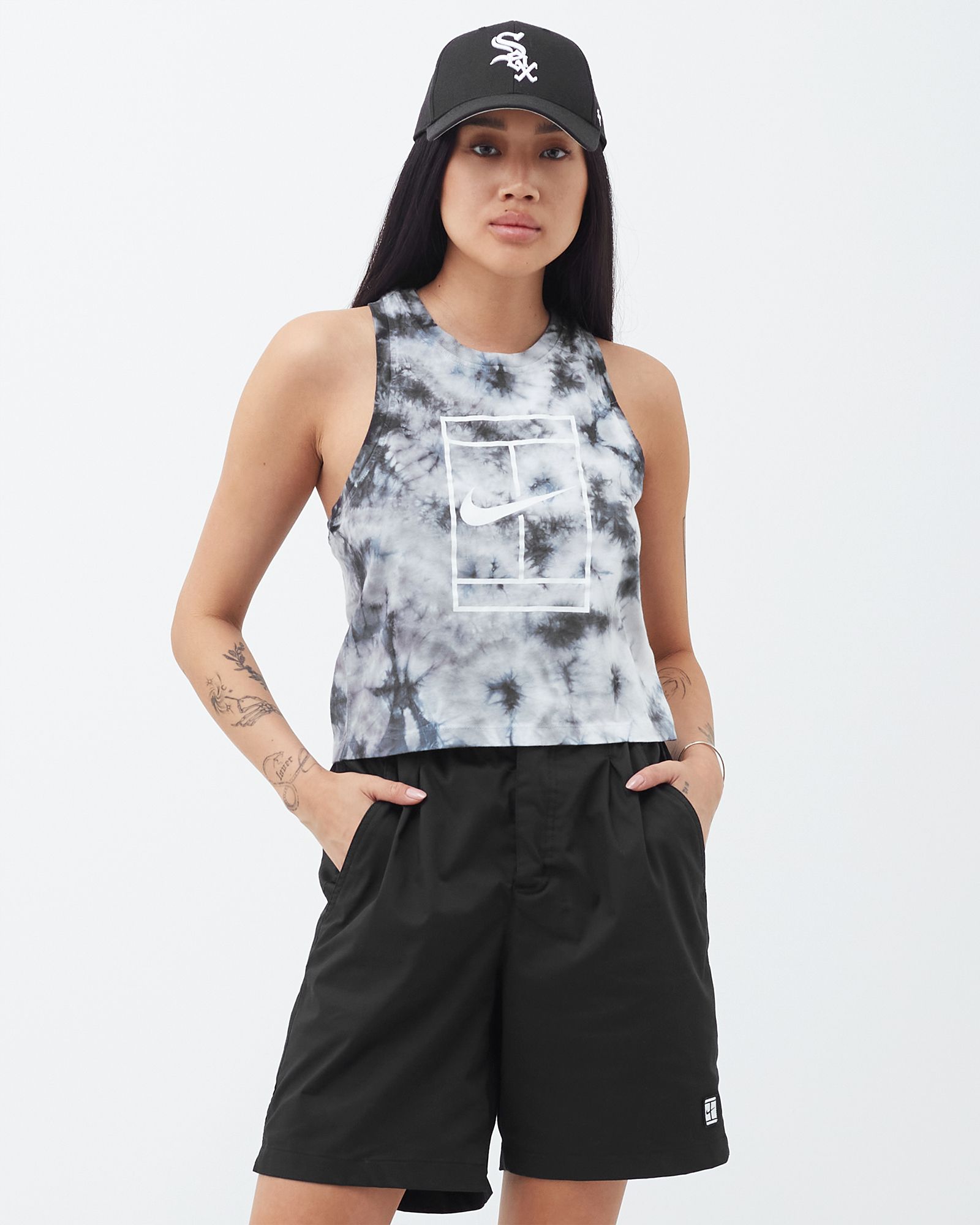 WMNS NIKECOURT Tie-Dye Tennis Tank TOP