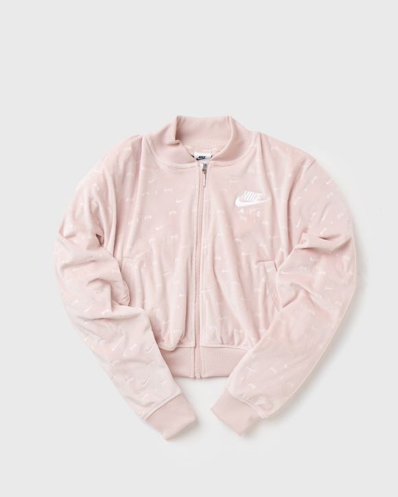 Nike pink bomber jacket best sale