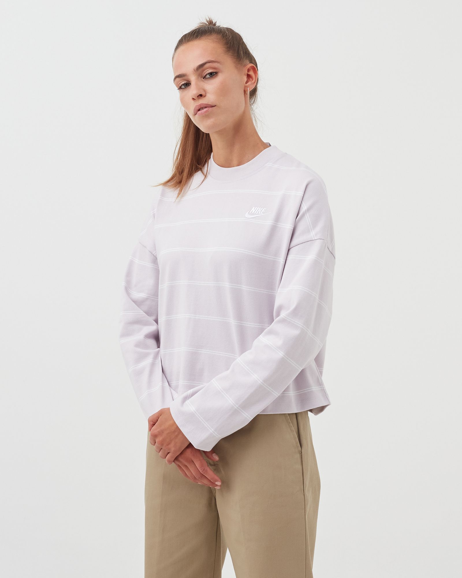 WMNS NSW STRIPED LONGSLEEVE