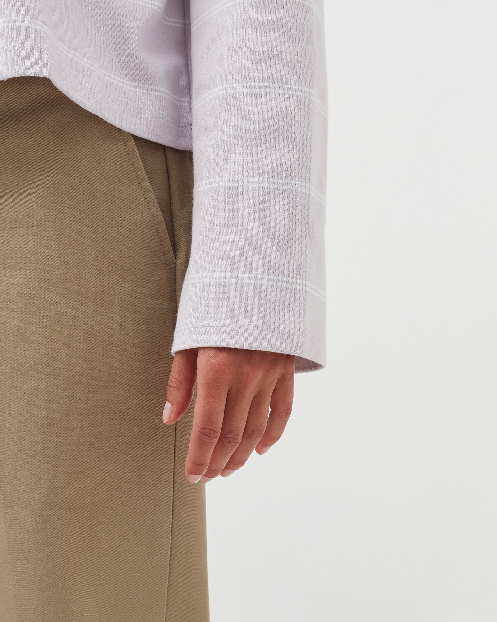 WMNS NSW STRIPED LONGSLEEVE