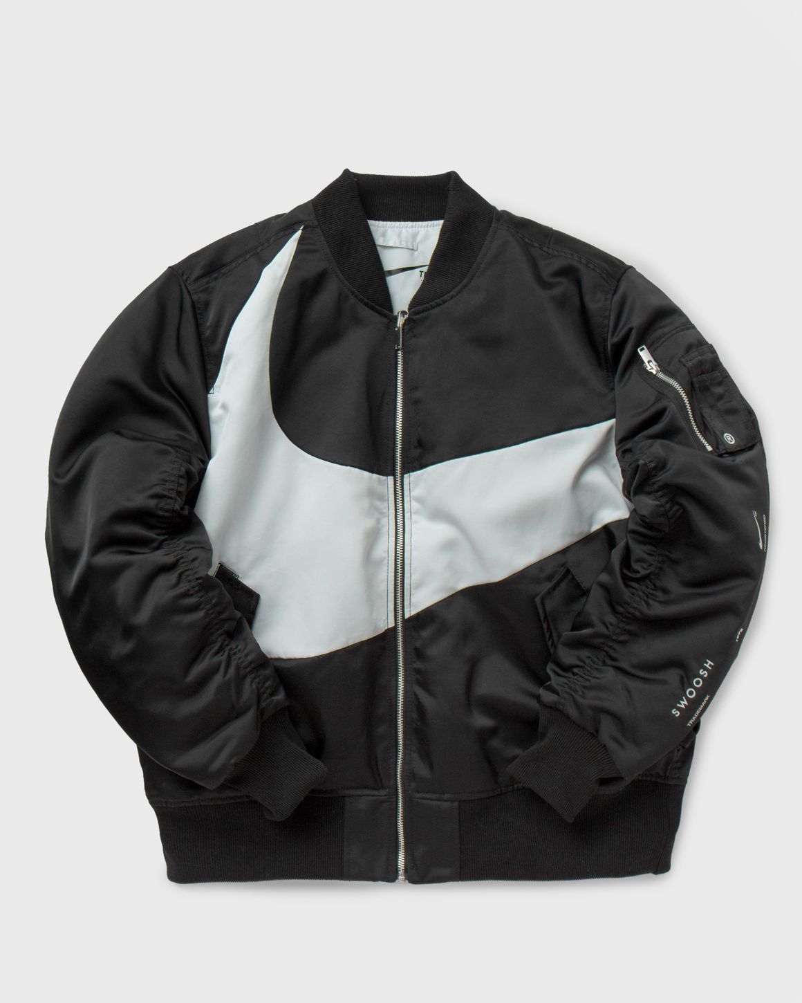 Nike NSW Swoosh Therma-Fit Bomber Black - Asia 両面着用可能 Nike Swoosh Therma-FIT Synthetic-Fill Bomber Black | BSTN Store