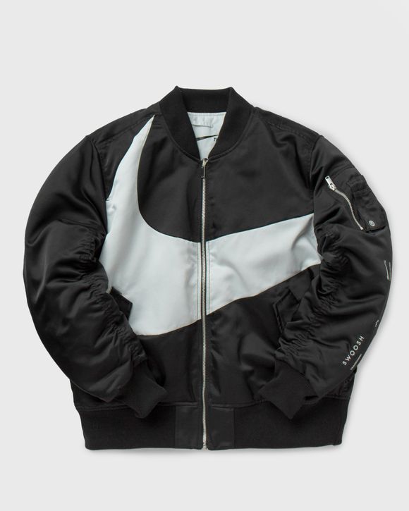 Nike Swoosh Therma-FIT Synthetic-Fill Bomber Black - BLACK/PHOTON  DUST/PHOTON DUST