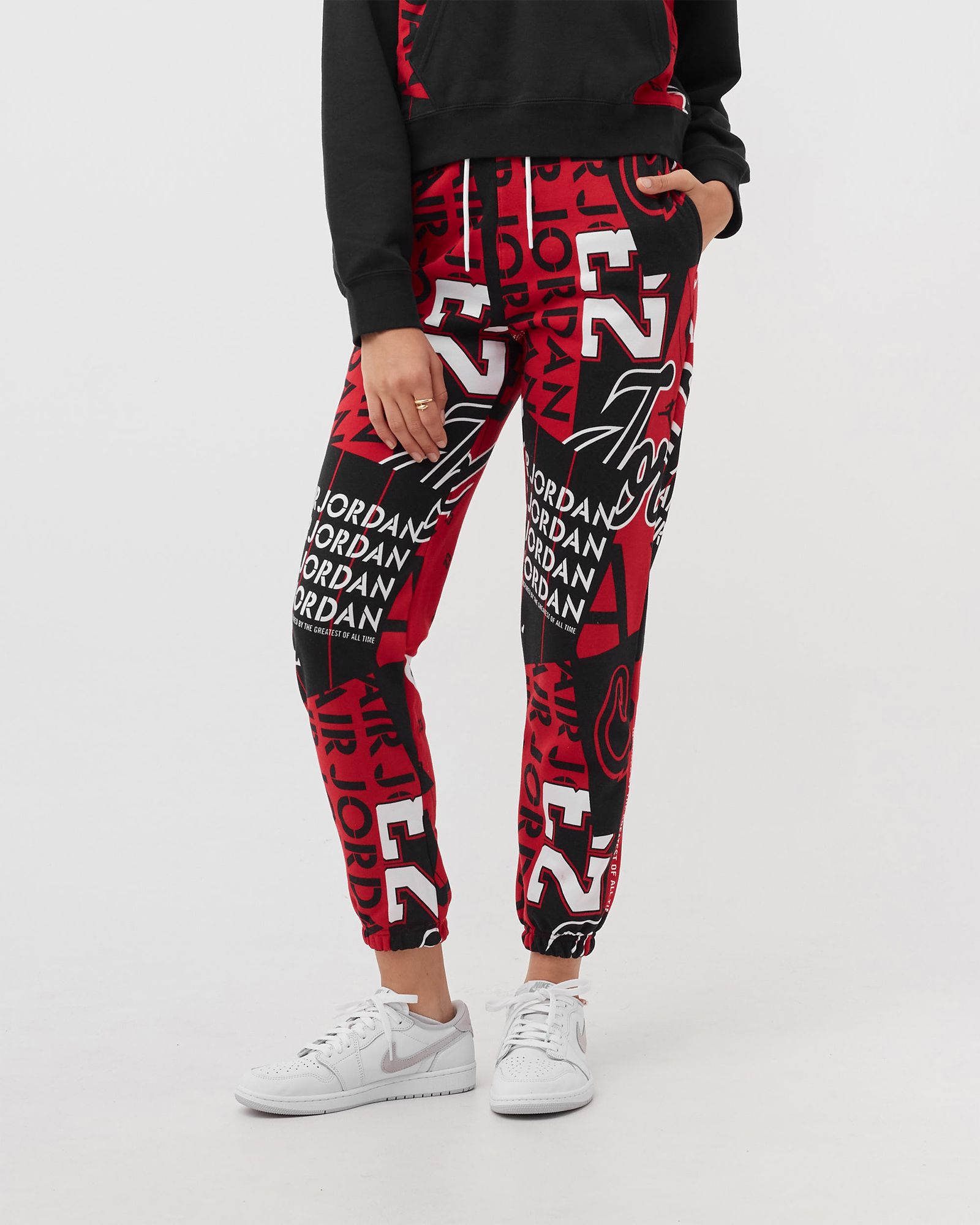 WMNS Fleece Allover Printed Pants
