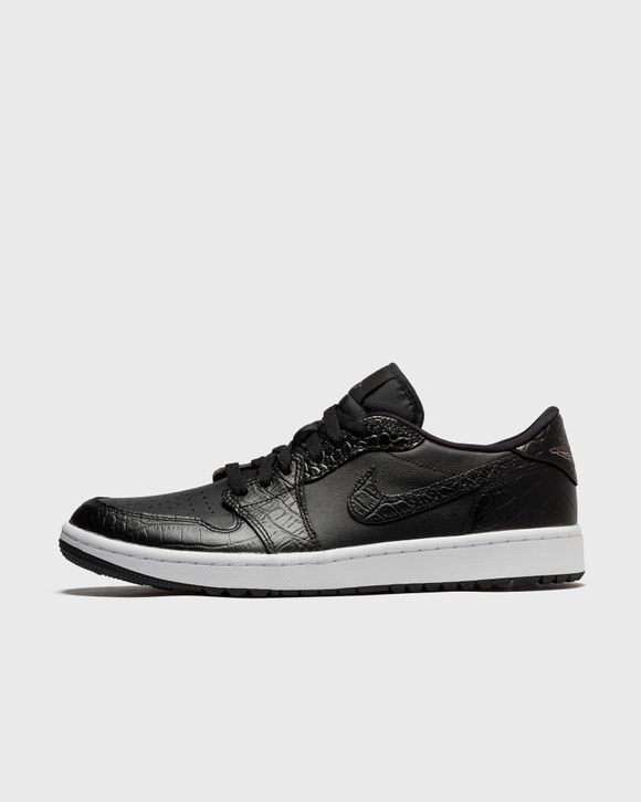 Jordan Air Jordan 1 Low G 'Black Croc' Black - BLACK/BLACK-IRON GREY-WHITE