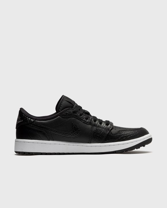 Jordan Air Jordan 1 Low G 'Black Croc' Black - BLACK/BLACK-IRON GREY-WHITE