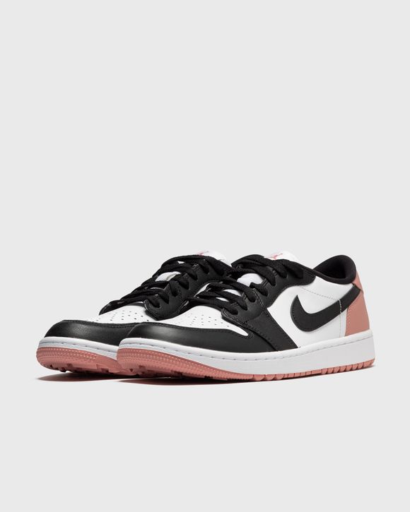 Jordan Air Jordan 1 Low G 'Rust Pink' Black/White - WHITE/BLACK-RUST PINK