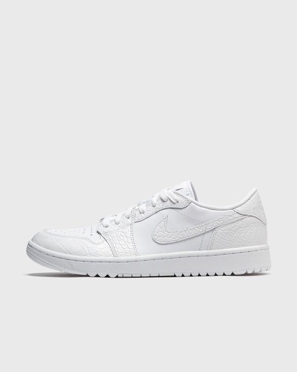 Jordan Air Jordan 1 Low G 'White Croc' White - WHITE/WHITE-PURE PLATINUM