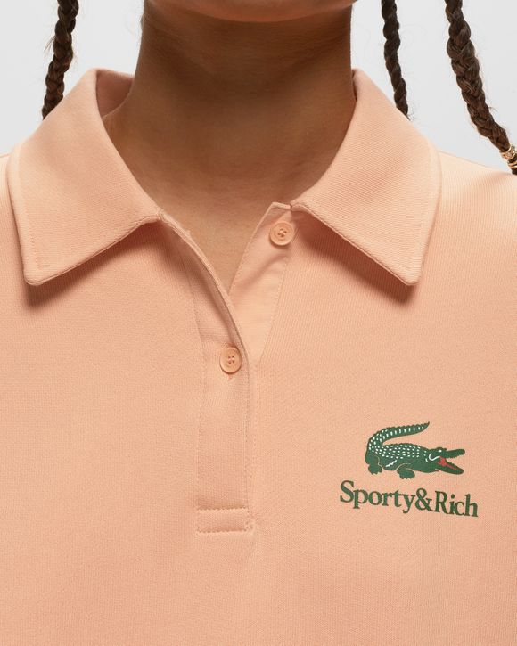 Sporty & Rich Lacoste Serif Polo Orange | BSTN Store