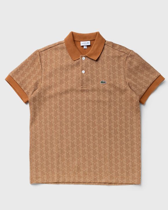 SHORT SLEEVED RIBBED COLLAR SHIRT