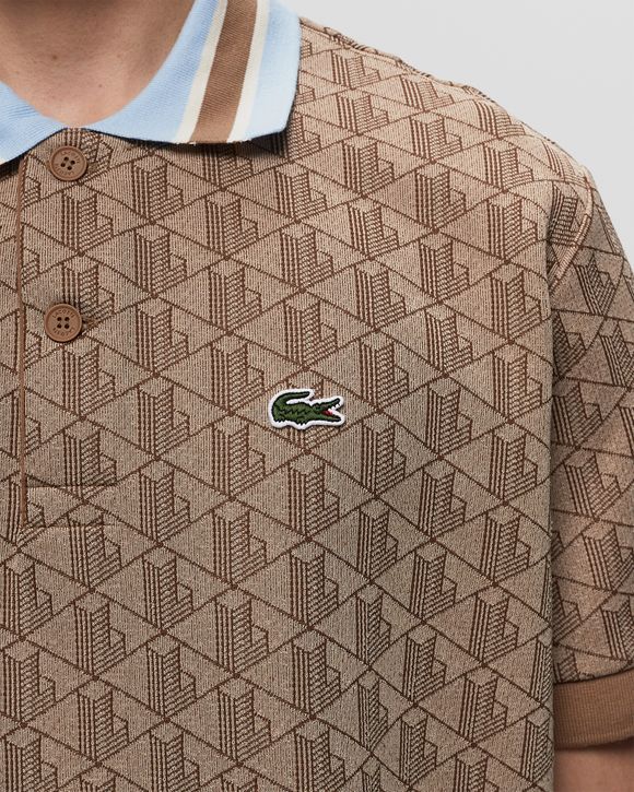 Lacoste leopard deals print polo shirt