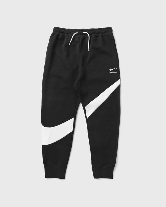 Nike Swoosh Tech Fleece Pants Black - BLACK/WHITE/WHITE