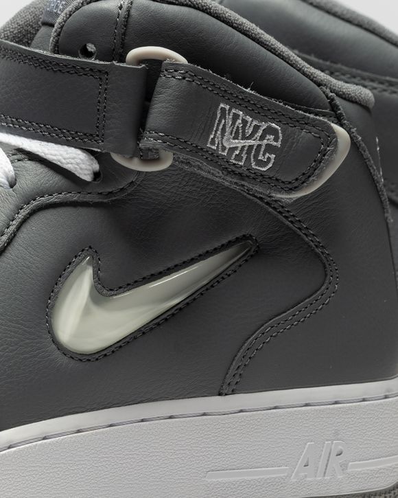 Nike Air Force 1 Mid Jewel '07 QS 'NYC Cool Grey' Grey - COOL  GREY/WHITE-METALLIC SILVER