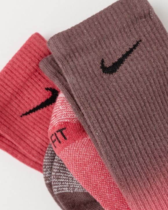 Nike Everyday Plus Cushioned Crew Socks (2 Pairs) Red - MULTI-COLOR