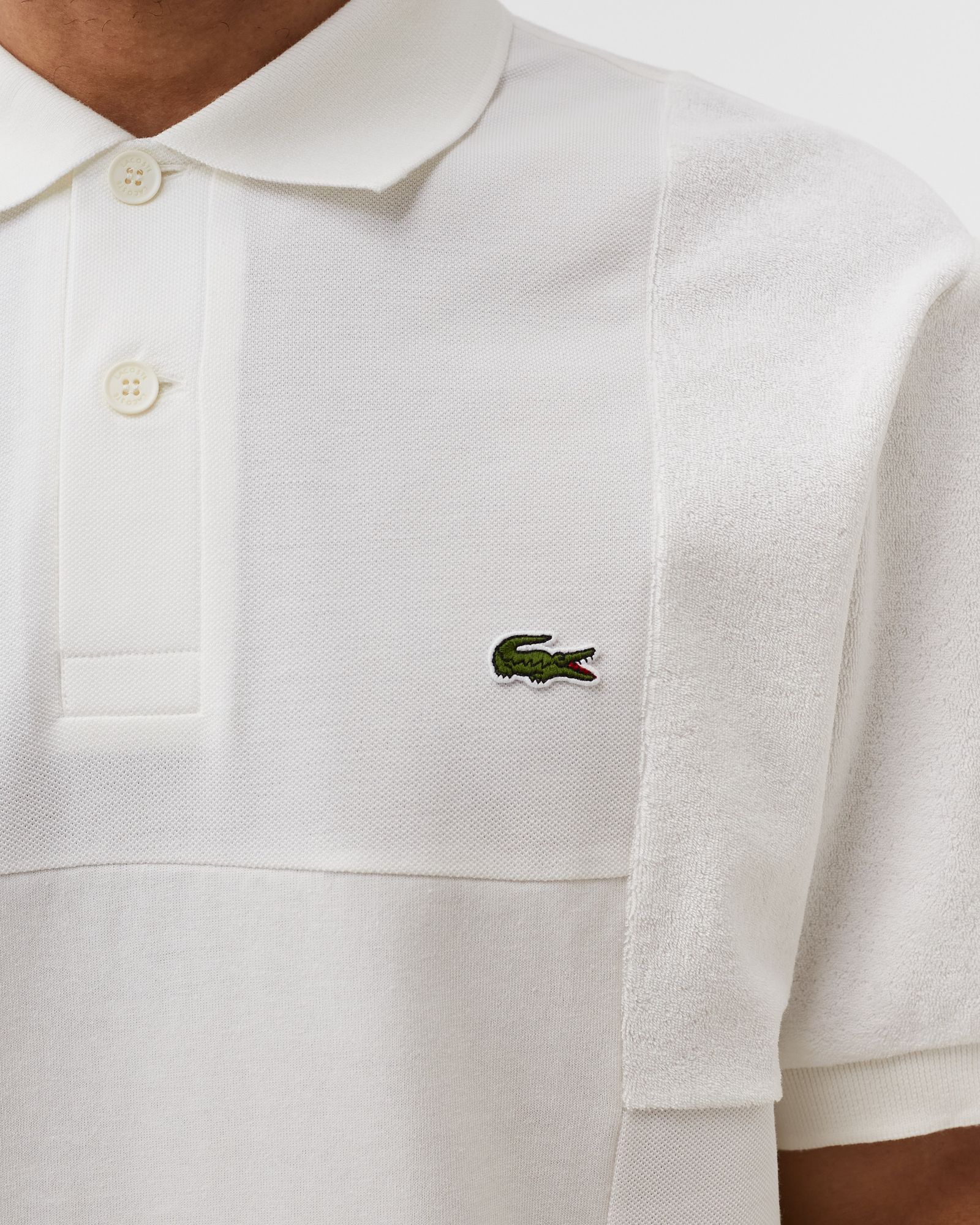 SHORT SLEEVED RIBBED COLLAR SHIRT