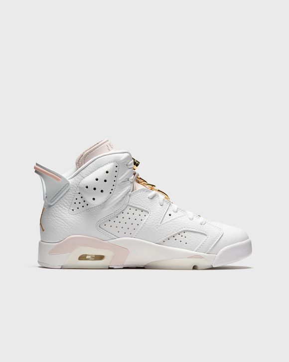 Jordan WMNS AIR JORDAN 6 RETRO 'Gold Hoops' White - WHITE/METALLIC  GOLD-BARELY ROSE-SAIL