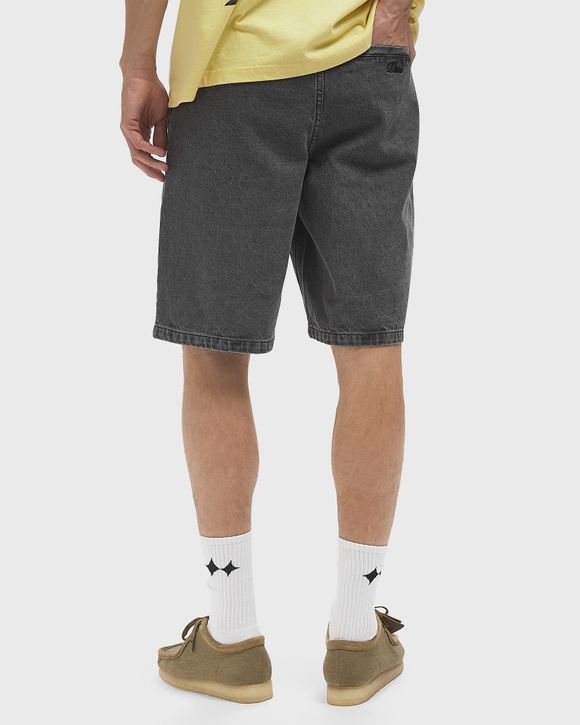 Pleated Denim Shorts